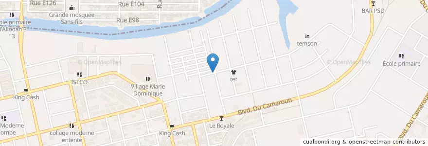 Mapa de ubicacion de Garbadrome en 코트디부아르, 아비장, Koumassi.
