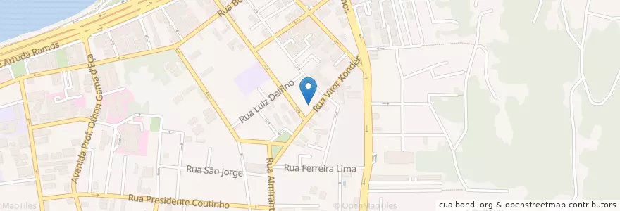 Mapa de ubicacion de Black Pot en 巴西, 南部, 圣卡塔琳娜, Microrregião De Florianópolis, Região Geográfica Intermediária De Florianópolis, 弗洛里亚诺波利斯.