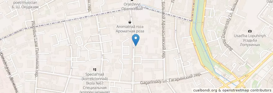 Mapa de ubicacion de Посольство Камбоджи en Rússia, Distrito Federal Central, Москва, Центральный Административный Округ, Район Хамовники.