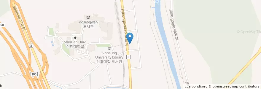 Mapa de ubicacion de 미스사이공 en Korea Selatan, Gyeonggi, 의정부시.