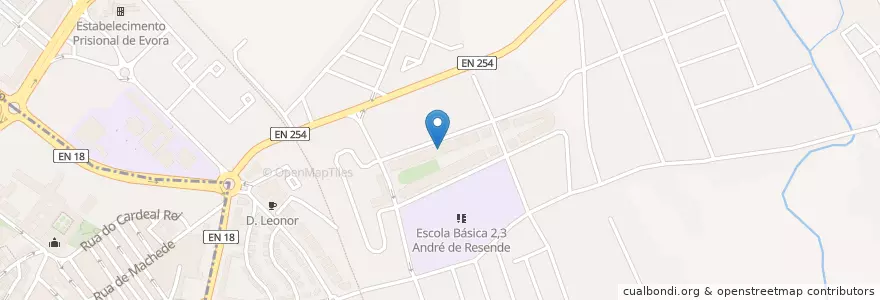 Mapa de ubicacion de Pizzaria Álamos en Португалия, Алентежу, Алентежу-Сентрал, Évora, Évora, Bacelo E Senhora Da Saúde.