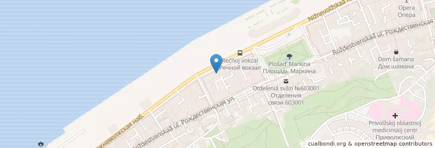 Mapa de ubicacion de Zелье en Russia, Circondario Federale Del Volga, Нижегородская Область, Городской Округ Нижний Новгород.