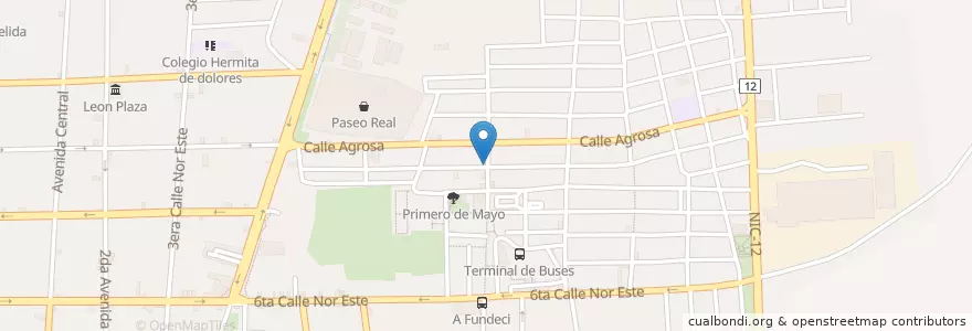 Mapa de ubicacion de Consultorio de Especialidades en Nicaragua, Leon, Leon (Municipality).