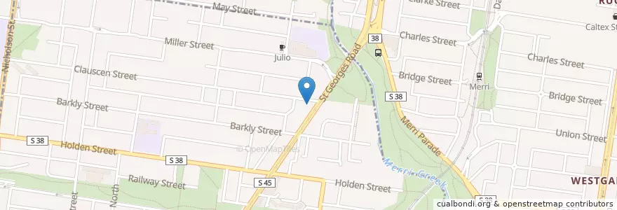 Mapa de ubicacion de La Sera Pizza en Австралия, Виктория.