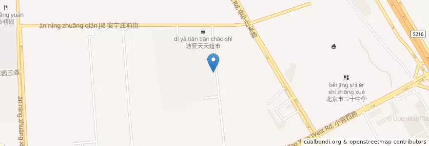 Mapa de ubicacion de 清上园停车场 en Çin, Pekin, Hebei, 海淀区.