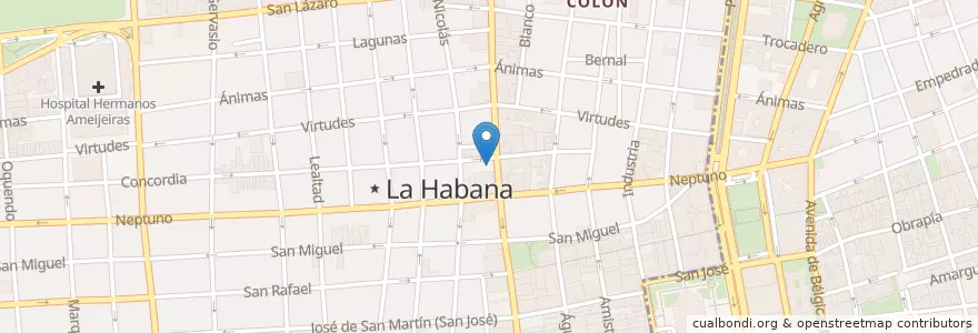Mapa de ubicacion de Edificio de Parqueo Galiano en 古巴, La Habana, Centro Habana.