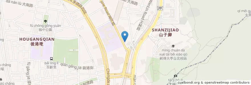 Mapa de ubicacion de 高雄東山鴨頭 en Taiwan, 新北市, Taipé, 士林區.