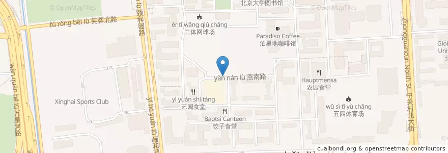 Mapa de ubicacion de 最美时光 Beautiful Time Café en China, Beijing, Hebei, 海淀区.