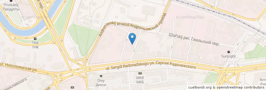 Mapa de ubicacion de Star Talk en 俄罗斯/俄羅斯, Центральный Федеральный Округ, Москва, Центральный Административный Округ, Таганский Район.