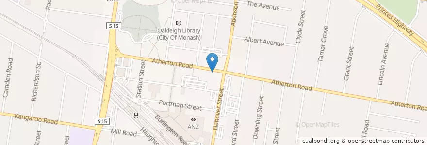 Mapa de ubicacion de Denture Clinic en Australien, Victoria, City Of Monash.