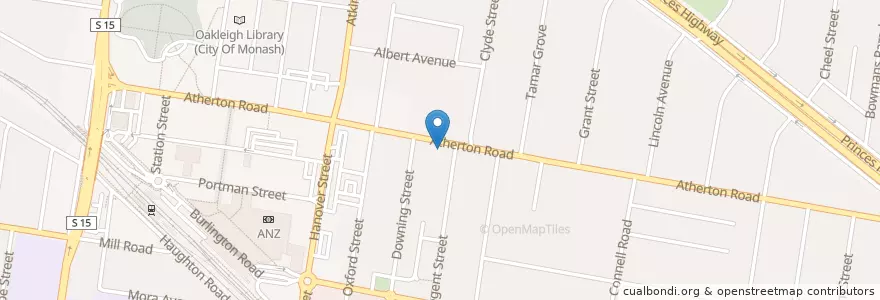 Mapa de ubicacion de Number Ninety Receptions en Australië, Victoria, City Of Monash.