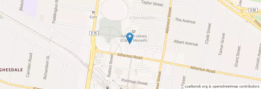 Mapa de ubicacion de Edu Kingdom College en Austrália, Victoria, City Of Monash.