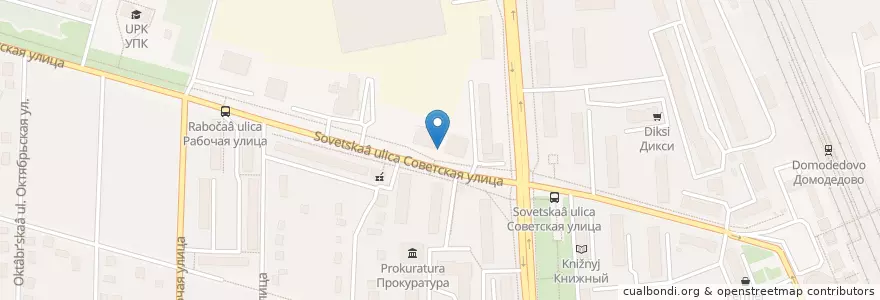 Mapa de ubicacion de Донер выпечка en Rusia, Distrito Federal Central, Óblast De Moscú, Городской Округ Домодедово.