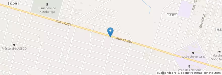 Mapa de ubicacion de Shell en 布基纳法索, Centre, Kadiogo, 瓦加杜古.