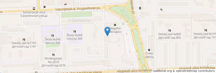 Mapa de ubicacion de Донеретт Пекарня en Rússia, Distrito Federal Central, Москва, Восточный Административный Округ, Район Гольяново.