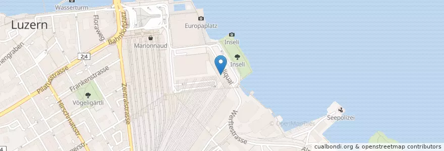 Mapa de ubicacion de Inseli en Schweiz/Suisse/Svizzera/Svizra, Luzern, Luzern.