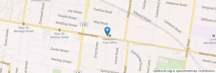 Mapa de ubicacion de Dr Kirstin Charlesworth en Australia, Victoria, City Of Stonnington.