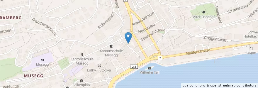Mapa de ubicacion de Restaurant Barbatti en Schweiz/Suisse/Svizzera/Svizra, Luzern, Luzern.