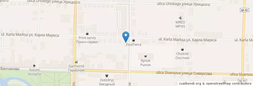 Mapa de ubicacion de Почта en Rússia, Distrito Federal Central, Тверская Область, Вышневолоцкий Городской Округ.