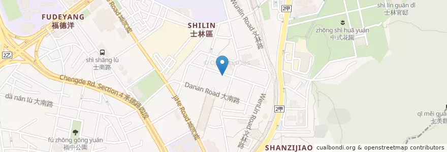 Mapa de ubicacion de 士林區農金信用部 en Taïwan, Nouveau Taipei, Taipei, District De Shilin.