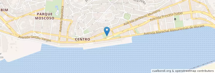Mapa de ubicacion de Ponto Praça Oito en ブラジル, 南東部地域, エスピリト サント, Região Geográfica Intermediária De Vitória, Região Metropolitana Da Grande Vitória, Microrregião Vitória.