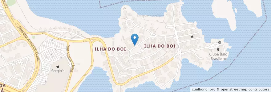 Mapa de ubicacion de Ponto Hotel Ilha do Boi en برزیل, منطقه جنوب شرقی برزیل, اسپیریتو سانتو, Região Geográfica Intermediária De Vitória, ویتوریا, Região Metropolitana Da Grande Vitória, Microrregião Vitória.