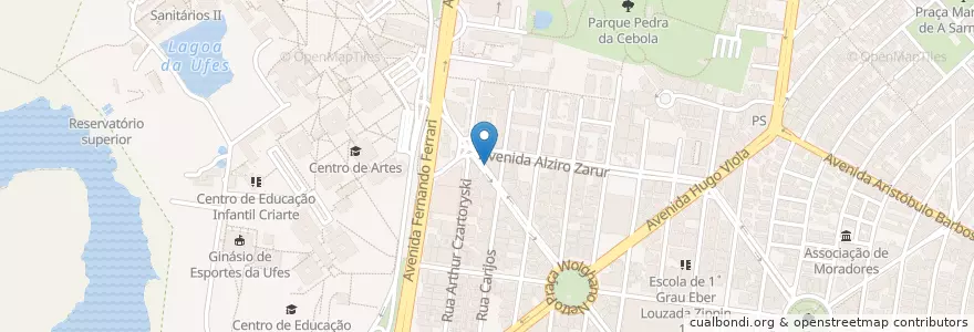 Mapa de ubicacion de Ponto Rua da Lama en برزیل, منطقه جنوب شرقی برزیل, اسپیریتو سانتو, Região Geográfica Intermediária De Vitória, ویتوریا, Região Metropolitana Da Grande Vitória, Microrregião Vitória.