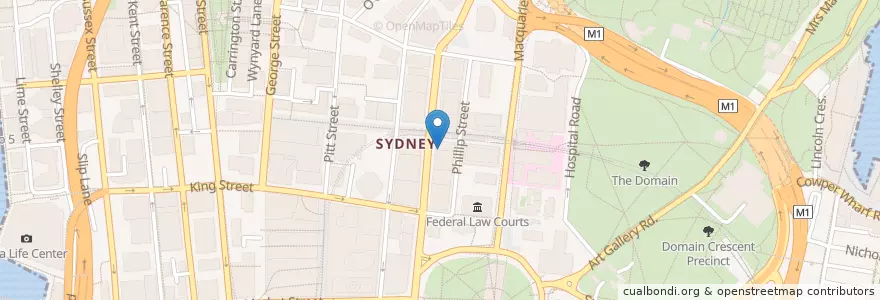 Mapa de ubicacion de Barrio Cellar en 澳大利亚, 新南威尔士州, Council Of The City Of Sydney, Sydney.