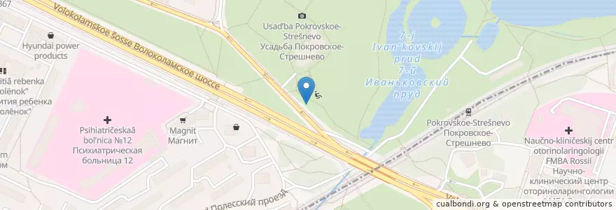 Mapa de ubicacion de Трапезная паломника en Rusland, Centraal Federaal District, Moskou, Северо-Западный Административный Округ.