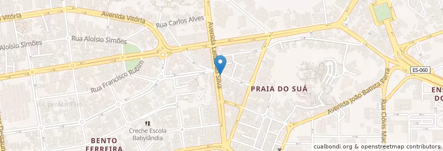 Mapa de ubicacion de Ponto Adega Sertaneja en Brasil, Região Sudeste, Espírito Santo, Região Geográfica Intermediária De Vitória, Vitória, Região Metropolitana Da Grande Vitória, Microrregião Vitória.
