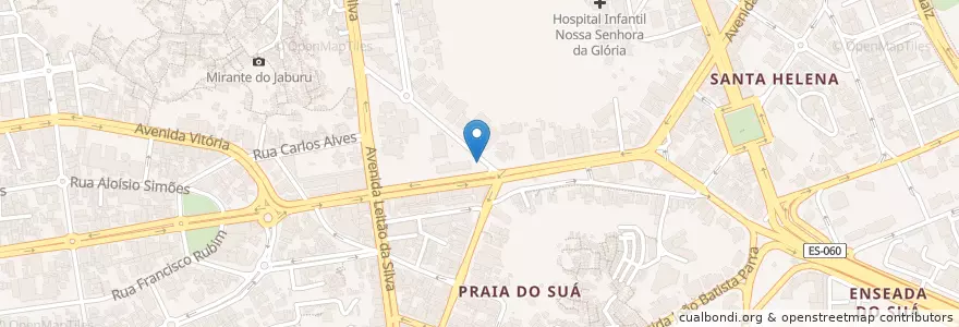 Mapa de ubicacion de Ponto Medical Center en برزیل, منطقه جنوب شرقی برزیل, اسپیریتو سانتو, Região Geográfica Intermediária De Vitória, ویتوریا, Região Metropolitana Da Grande Vitória, Microrregião Vitória.