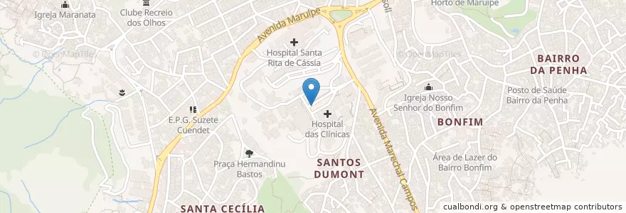 Mapa de ubicacion de Ponto Hospital das Clínicas en Brasil, Região Sudeste, Espírito Santo, Região Geográfica Intermediária De Vitória, Vitória, Região Metropolitana Da Grande Vitória, Microrregião Vitória.