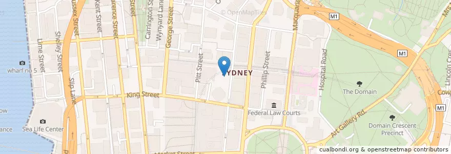 Mapa de ubicacion de Sumo Salad en Australia, New South Wales, Council Of The City Of Sydney, Sydney.