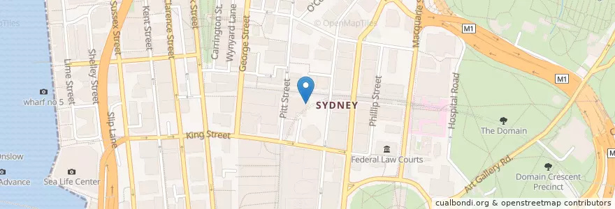 Mapa de ubicacion de Stir Crazy Thai en Australie, Nouvelle Galles Du Sud, Council Of The City Of Sydney, Sydney.