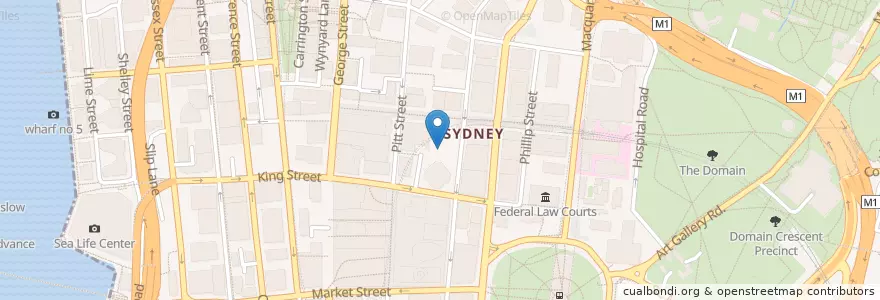 Mapa de ubicacion de Soul Origin en Australië, Nieuw-Zuid-Wales, Council Of The City Of Sydney, Sydney.