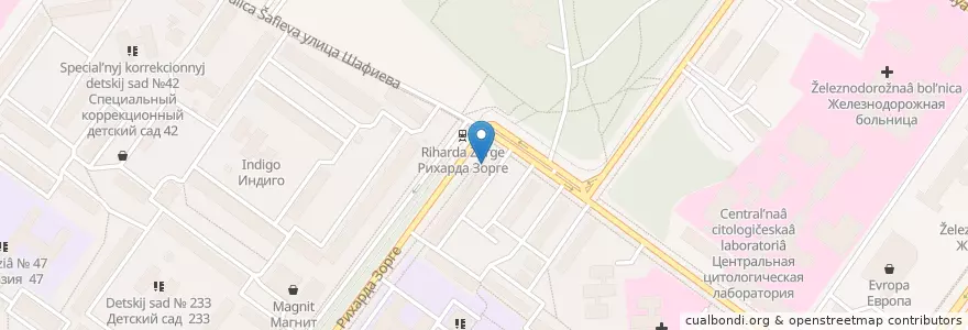 Mapa de ubicacion de Женская консультация en Rusland, Приволжский Федеральный Округ, Basjkirostan, Городской Округ Уфа.