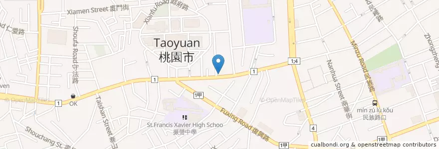 Mapa de ubicacion de Louisa Coffee en 臺灣, 桃園市, 桃園區.