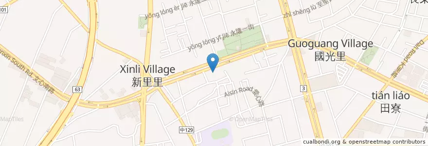 Mapa de ubicacion de 元大商業銀行 en 台湾, 台中市, 大里区.