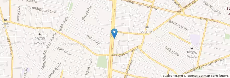 Mapa de ubicacion de تالار قصر گوهر en 이란, 테헤란, شهرستان تهران, 테헤란, بخش مرکزی شهرستان تهران.