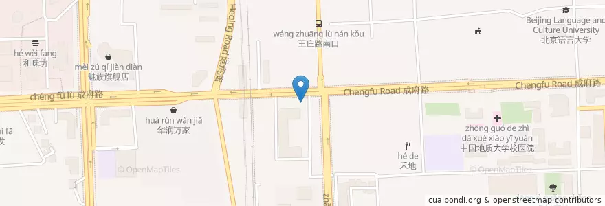 Mapa de ubicacion de 巴黎贝甜 en Çin, Pekin, Hebei, 海淀区.
