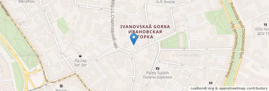 Mapa de ubicacion de Созвездие en Russia, Distretto Federale Centrale, Москва, Центральный Административный Округ.