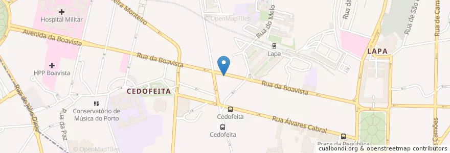 Mapa de ubicacion de Comipronto en Portugal, Norte, Área Metropolitana Do Porto, Porto, Porto, Cedofeita, Santo Ildefonso, Sé, Miragaia, São Nicolau E Vitória.