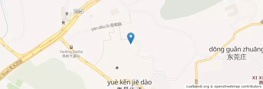 Mapa de ubicacion de 图书馆 en Çin, Guangdong, 广州市, 天河区, 五山街道, 兴华街道.