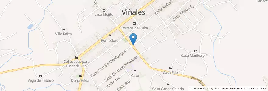 Mapa de ubicacion de Palador Bella Vista en 古巴, Pinar Del Río, Viñales.