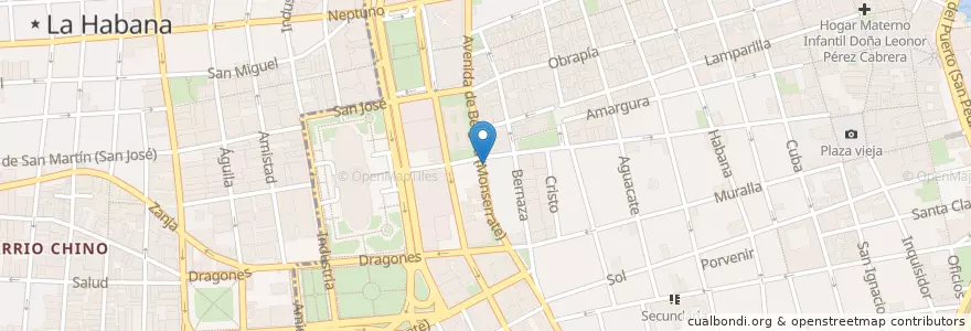 Mapa de ubicacion de Fragata en 古巴, La Habana, La Habana Vieja.