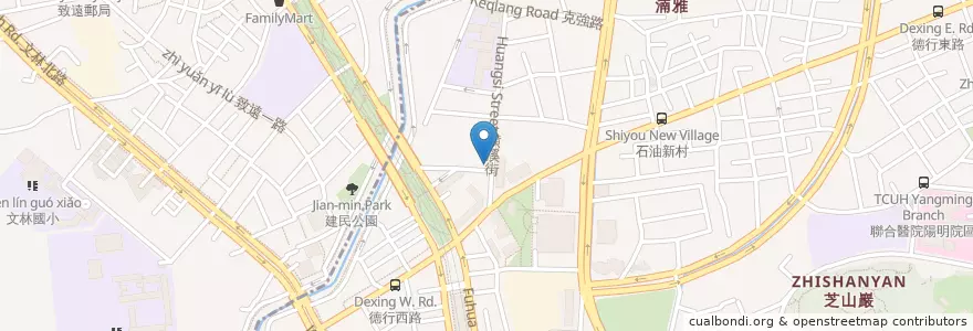 Mapa de ubicacion de 摩威咖啡館 en 타이완, 신베이 시, 타이베이시, 스린 구.