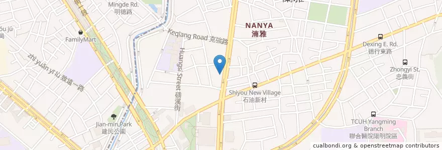Mapa de ubicacion de 金鍋盃天母加盟店 en تایوان, 新北市, تایپه, 士林區.