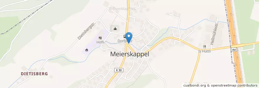 Mapa de ubicacion de Post en Svizzera, Lucerna, Meierskappel.