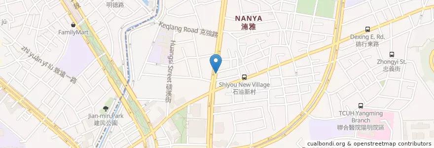 Mapa de ubicacion de 嘉民牙醫 en تایوان, 新北市, تایپه, 士林區.