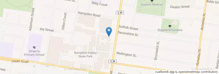 Mapa de ubicacion de Knights College en Australia, Victoria, City Of Maribyrnong.